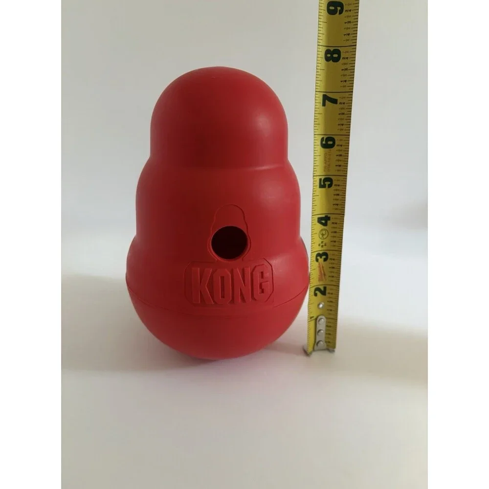 KONG Wobbler Interactive Treat Dispensing Dog Toy & Slow Feeder – Red